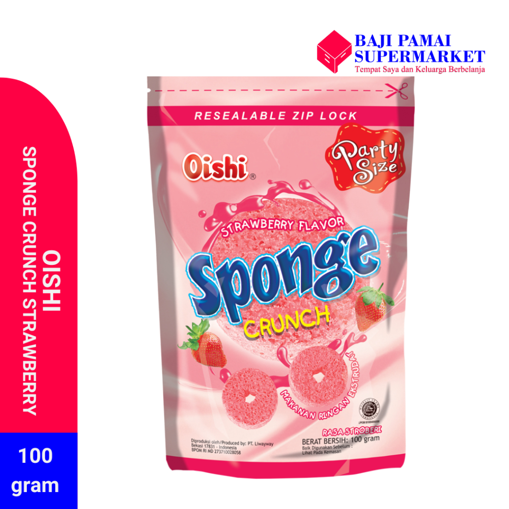 

OISHI SPONGE STRAWBERRY 100 GR