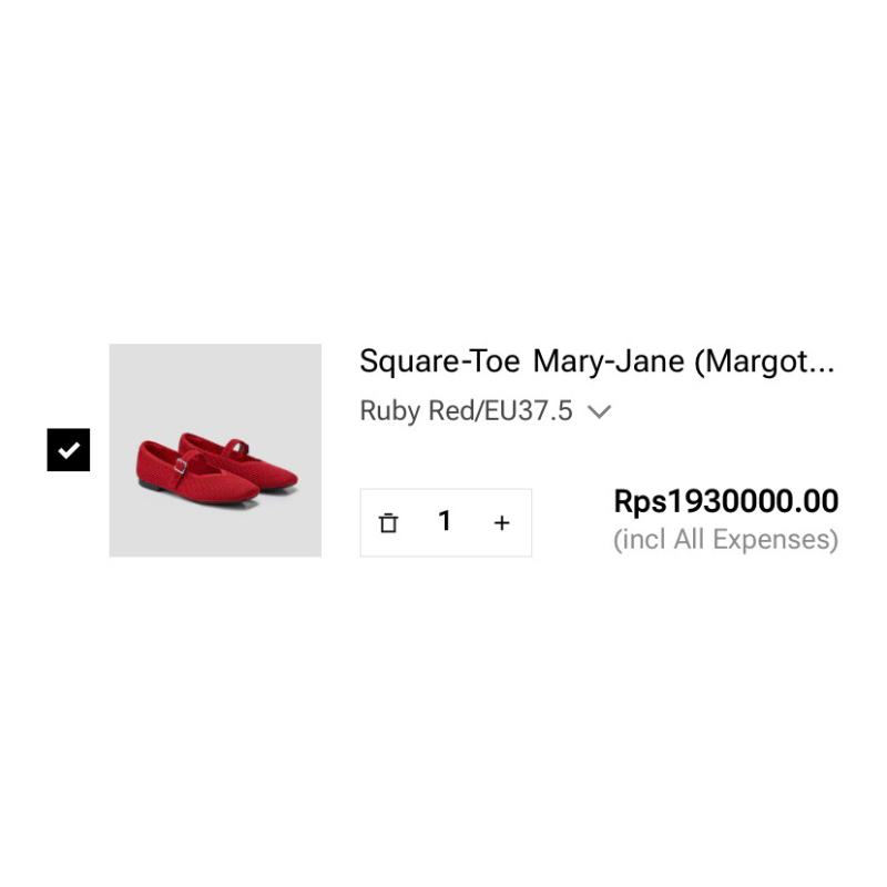 Vivaia Margot Mary Jane Ruby Red 37.5