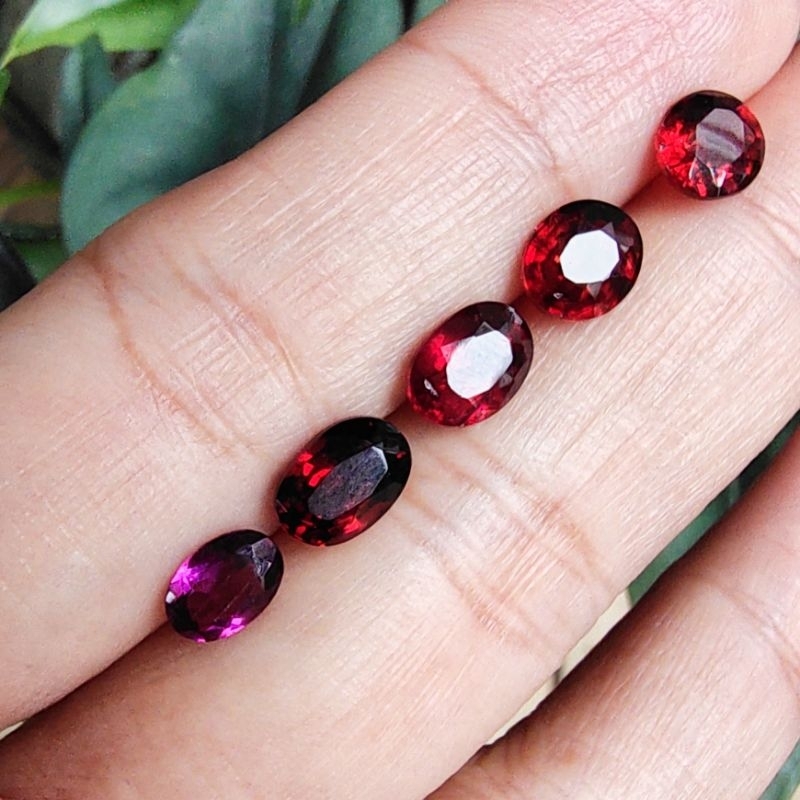 Batu Permata Natural Red Garnet batu garnet merah asli