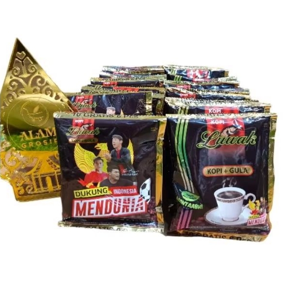 

Kopi hitam Luwak Kopi Gula 23g 1 renteng 15sachet