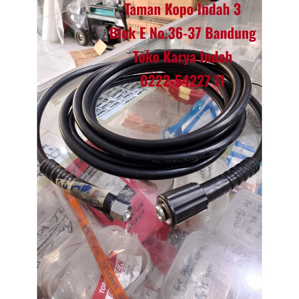 Selang Jet Cleaner Steam Jet 5 Meter Hitam Selang Mesin Steam Cuci Mobil Motor Support Lakoni Laguna