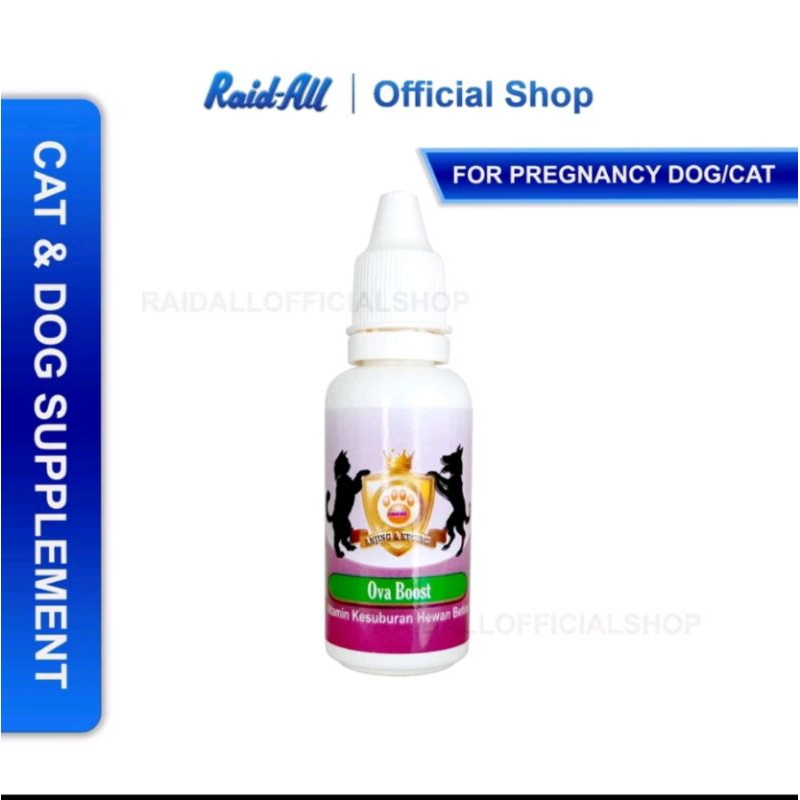 OVABOOST 30ML - Vitamin Penyubur Kucing betina multivitamin kesuburan kucing betina