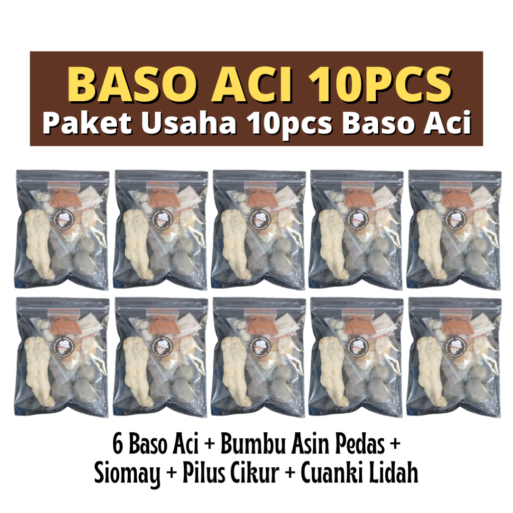 

Baso Aci Paket Usaha 10 pcs - Paket Usaha Baso Aci Premium Instan