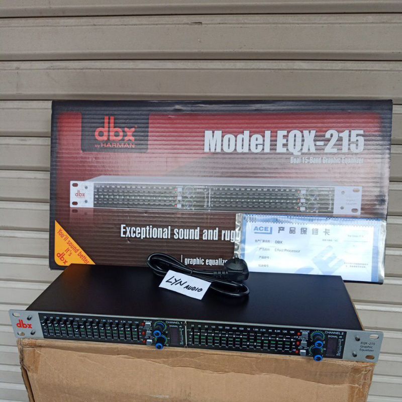 EQUALIZER DBX EQX215 SUB 2X15 BAND OUTPUT SUBWOOFER EQX 215 SUB