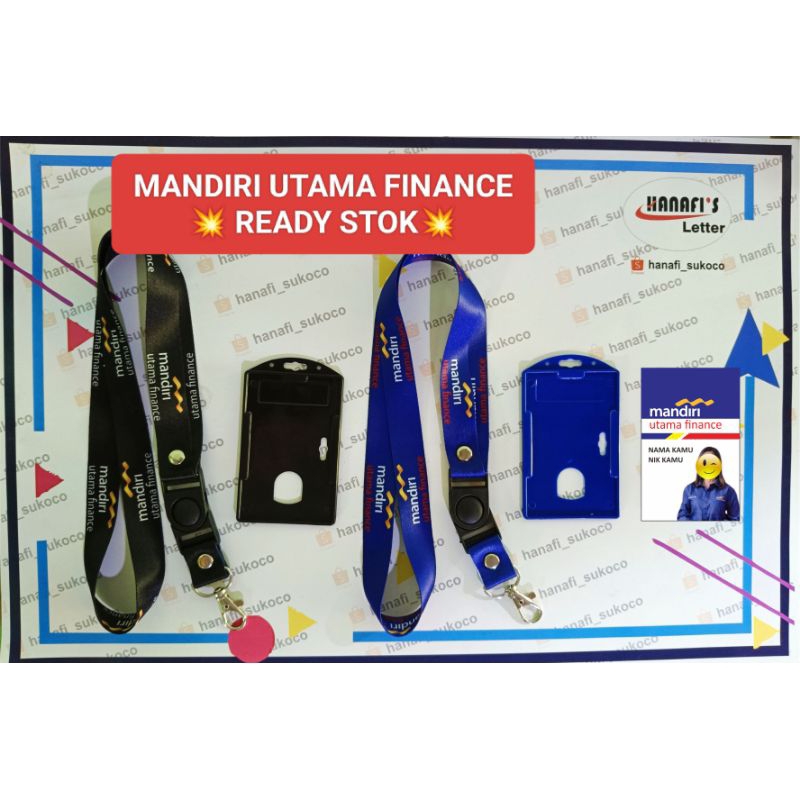 

[READY STOK] Tali id card Mandiri Utama finance printing Satuan