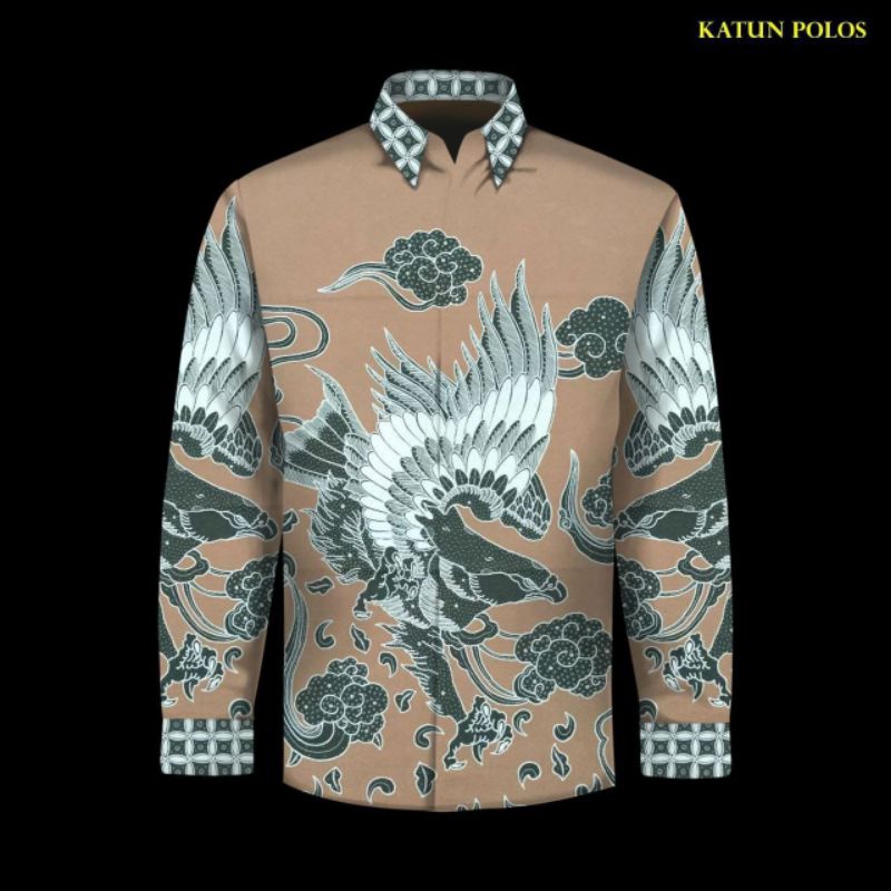 kain batik tulis pria bahan katun motif beige cream. kain batik. batik. ba