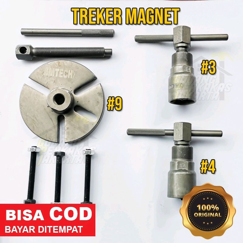 Treker Magnet Set AMTECH/ Treker Magnet No.3, No. 4, No.9 / Treker Magnet / Perkakas / Treker Magnet