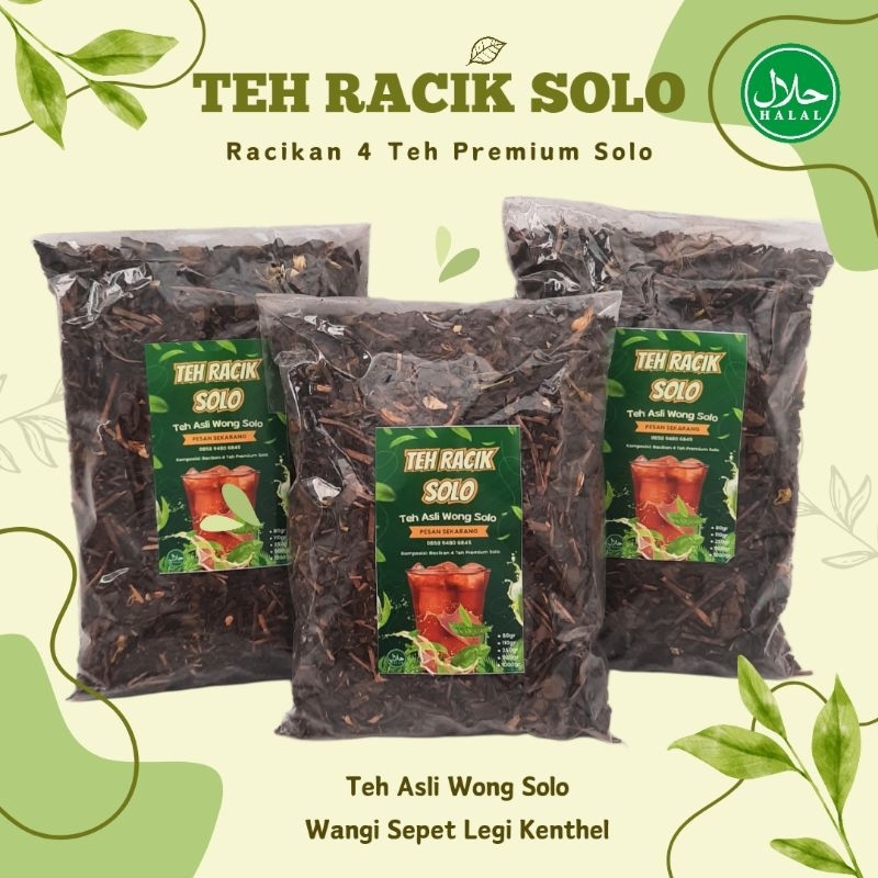 

Teh Racik Solo 1 kg (250gr × 4pcs) || Teh Khas Solo || Teh Wedangan Solo || Es Teh Solo