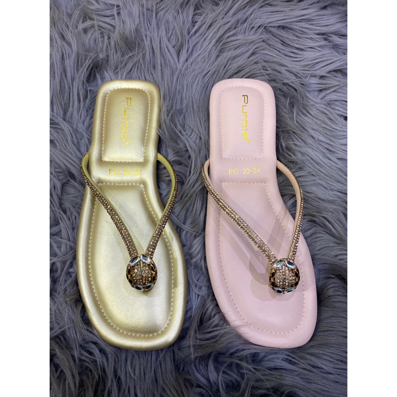 sandal purple permata