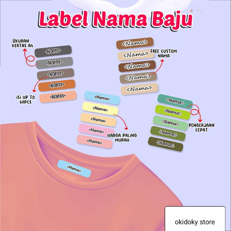 

Stiker Nama Baju - Stiker Iron Nama