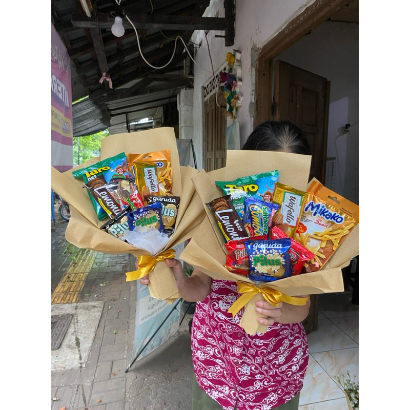 (BUKET KHUSUS JOGJA) Buket Snack hemat / buket snack jogja / buket jogja / buket wisuda jogja