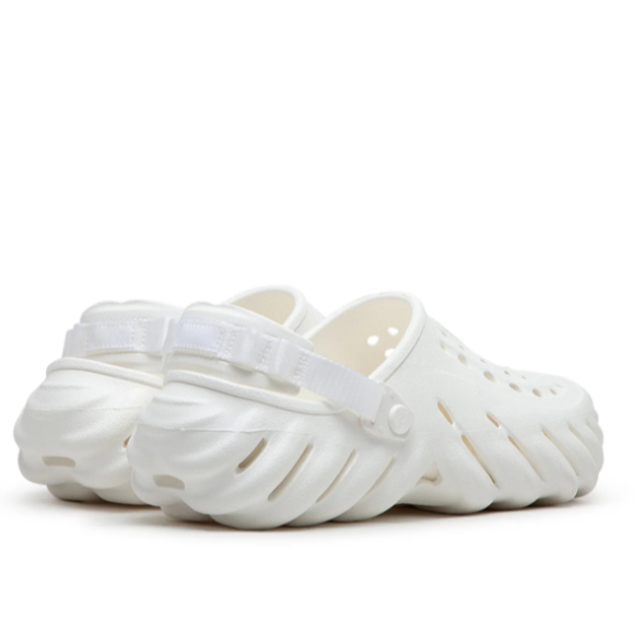 SANDAL SEPATU CROCS ECHO CLOG  11 / 45-56  ORIGINAL (UNISEX) 207937-100 WHITE