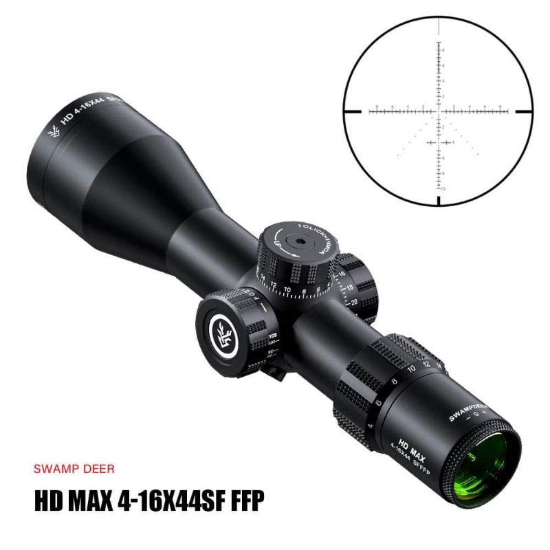Teleskop Swampdeer HD MAX 4-16x44 SF FFP Scope Swamp Deer Optics