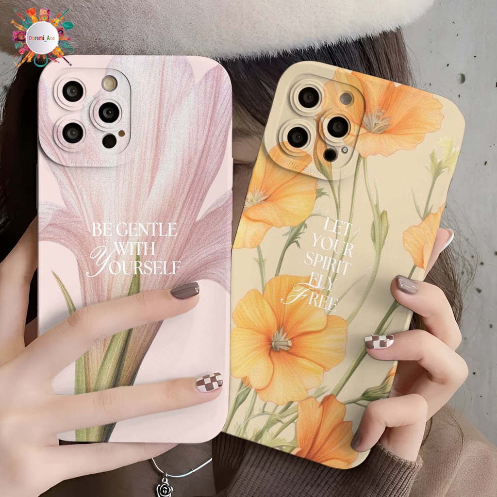 SOFTCASE CASE CASING PROCAMERA CUSTOM FLOWER QUOTES UNTUK X XR A03S A03 A04 A15S A16 A16K A17 C12 C1