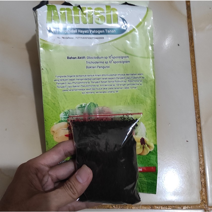 Repacking Fungisida Anfush 50 Gram / Fungisida Organik Anfush - Pembasmi Jamur Tanaman - Obat Jamur 