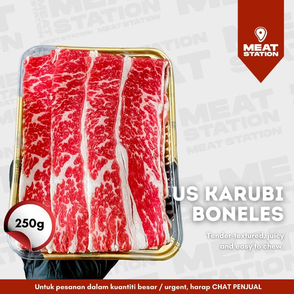 

US KARUBI 3mm BONELESS / US SHORT RIBS / tidak ada tulang nya.