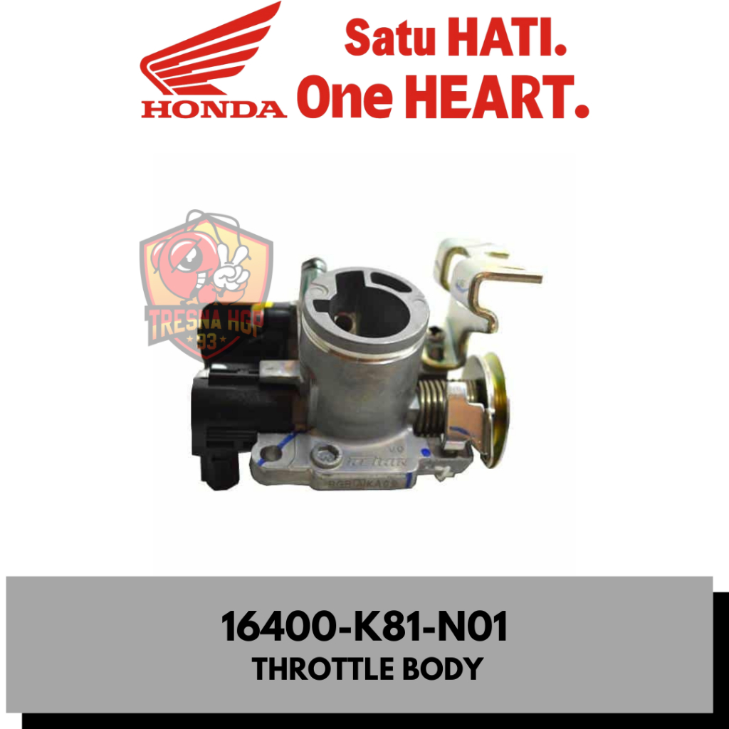 16400-K81-N01 THOTTLE BODY ASSY (TERMASUK SENSOR TPS) BEAT ESP K81 & SCOOPY ESP K93 ORIGINAL 16400K8