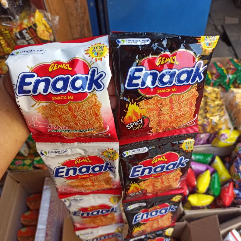 

Mie Gemez Enaak Enak Snack Mi Kering Isi 20 Pcs Siantar Top