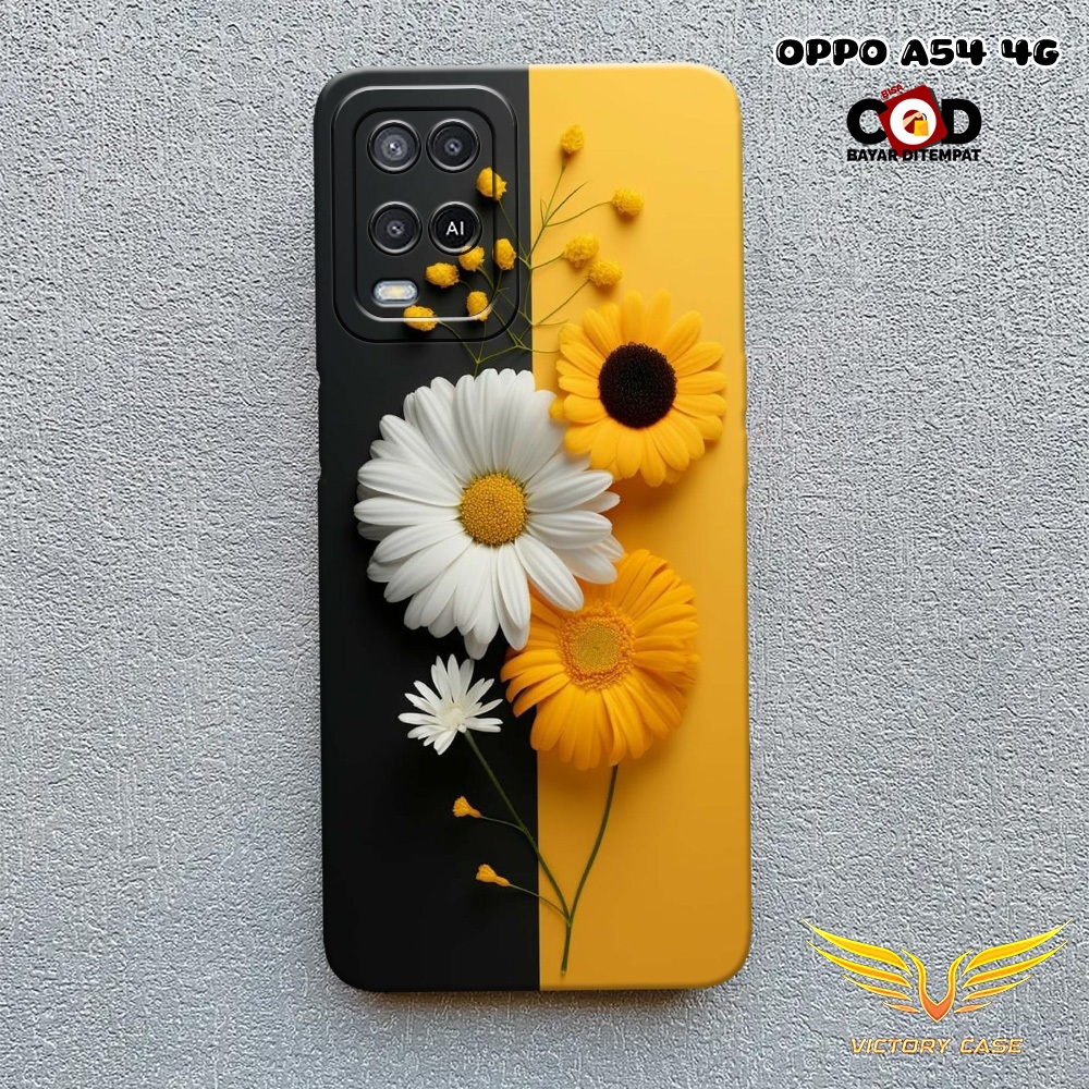 New Bunga Case - Softcase Oppo A54 4G Terbaru - Case Hp Oppo A54 4G - Casing Oppo A54 4G - Case Lent