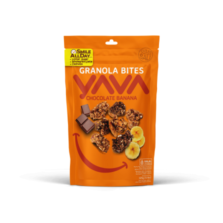 

yava granola bites chocolate banana 125gr