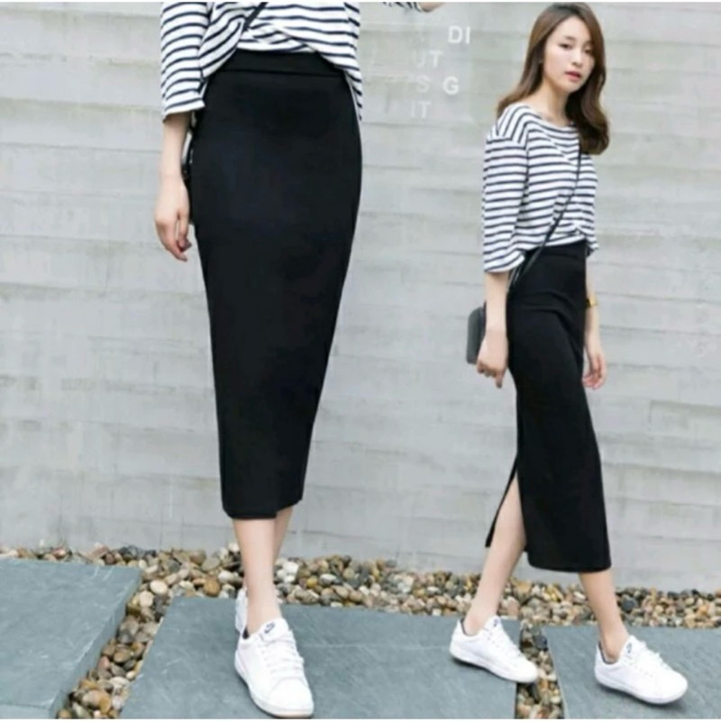 ROK PENSIL SCUBA PREMIUM / ROK SPAN WANITA (COD)