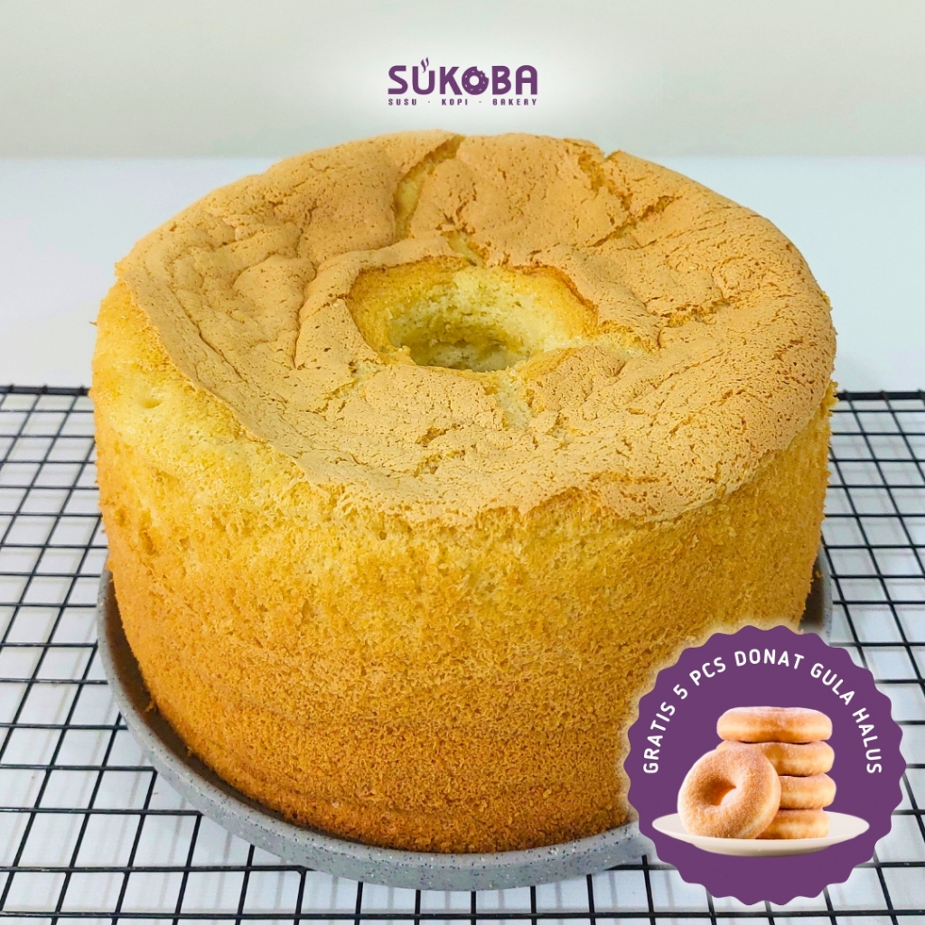 

Chiffon Cake - Vanilla, diameter 20cm, tinggi 10cm