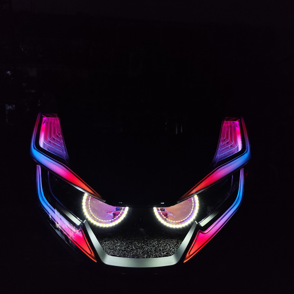 PROJECTOR BILED HONDA PCX 160 BILLED AES TURBO EXSPERIENCE 2,5 INCH 60 WATT FULL SET HEADLEMP