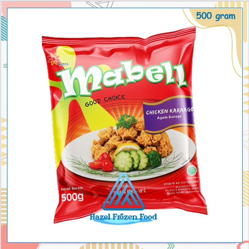 

Mabell Chicken Karage 500 g / 250 g Frozen Food Karawang