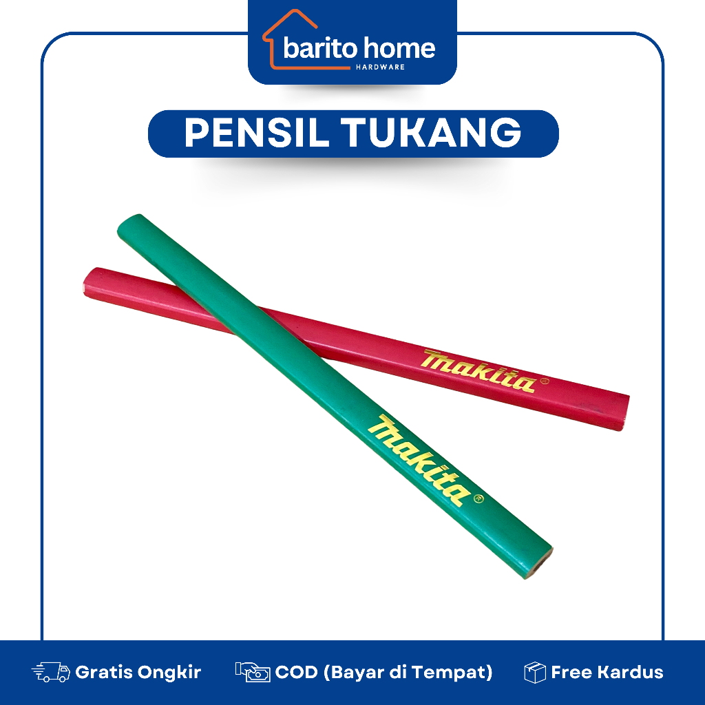 

Makita Pensil Kayu Tukang Bangunan Besar / Pensil Pinsil Besar Murah