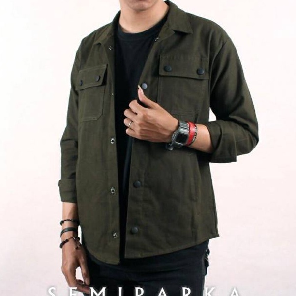 KODE M45I Jaket Semi Parka  Jaket Truckker  Jaket Field