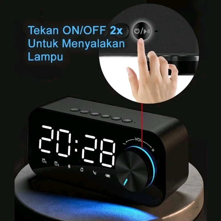 [COD] SPEAKER JAM DIGITAL "JOVITECH" BLUETOOTH 10M/ALARM