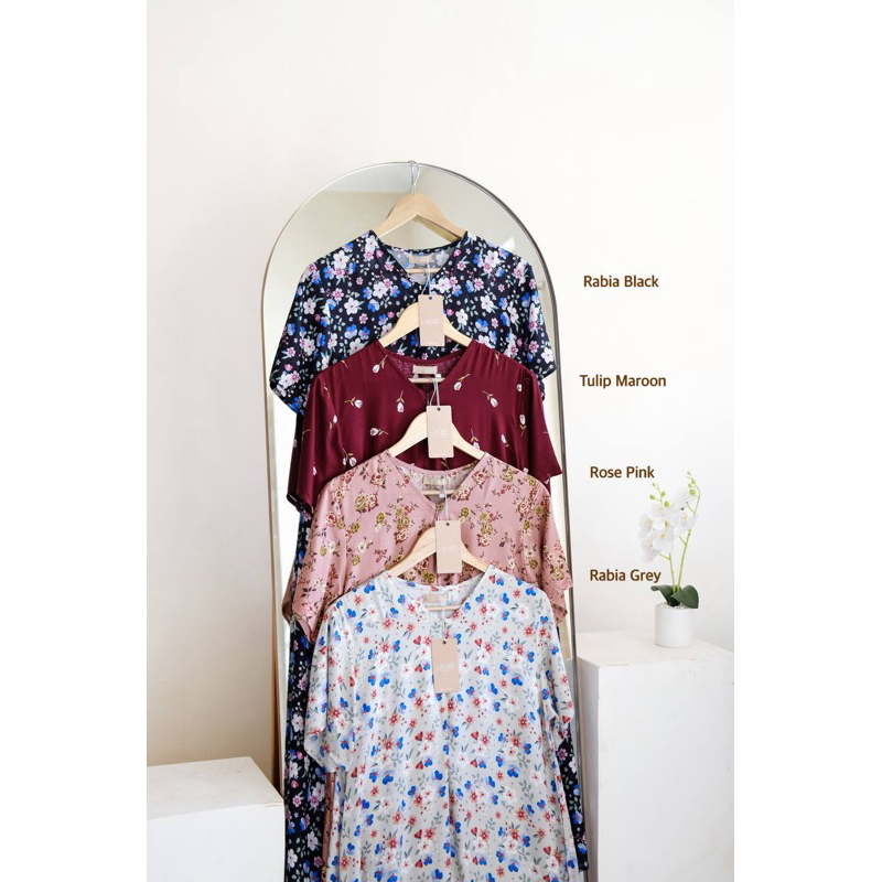 Hana Homedress Nilam Daster Panjang Dress Katun Rayon Premium by Nilam Indonesia