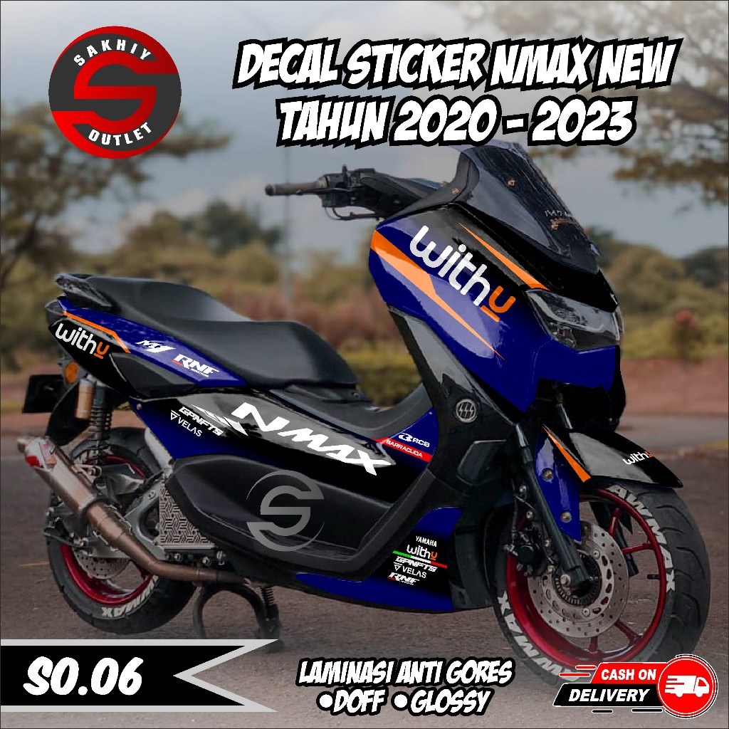 Sakhiy Outlet - Decal Fullbody NMAX 155 NEW VVA 2020 2021 2022 2023 Decal Stiker NMAX New Lis Varian