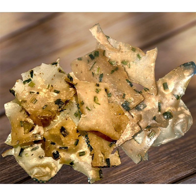 

Krecek Krupuk Puli (Krupuk Mentah) Gurih Daun bawang