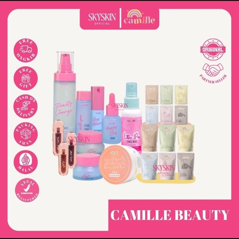 SKYSKIN.OFFICIAL | CAMILLE BEAUTY - FACEMIST / MASKER / SCRUB