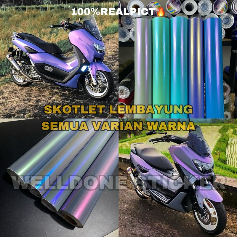 Sticker Motor Lembayung All Varian Warna Bebas Pilih Warna Skotlet Putih Lembayung Abu Lembayung Dan