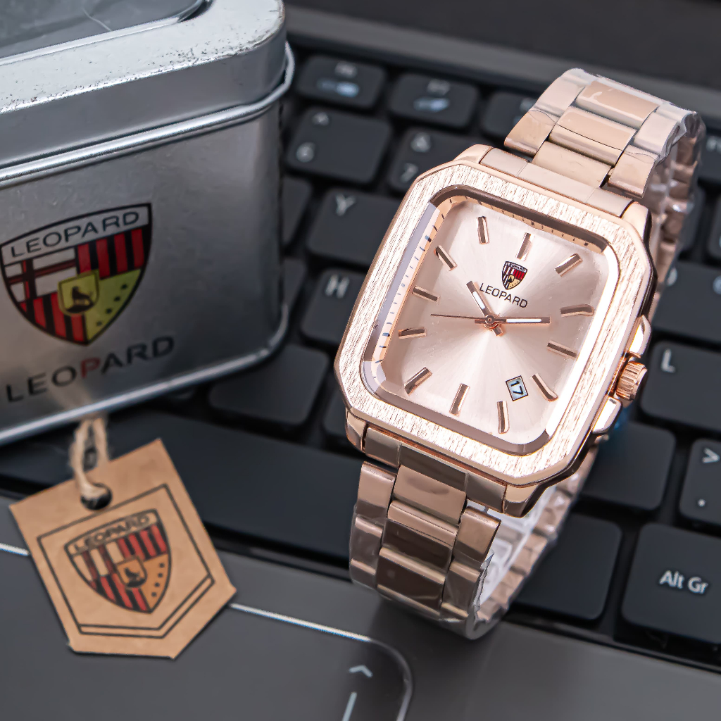 Jam Tangan wanita Leopard Original water resist tahan air stainles anti karat LP8064