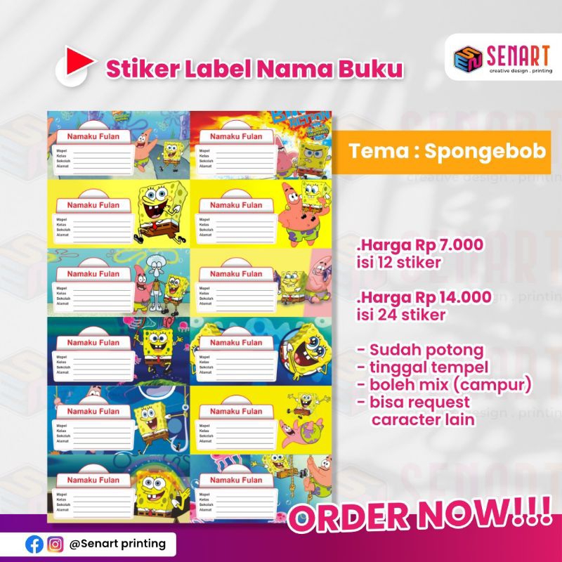 

Stiker Label Buku