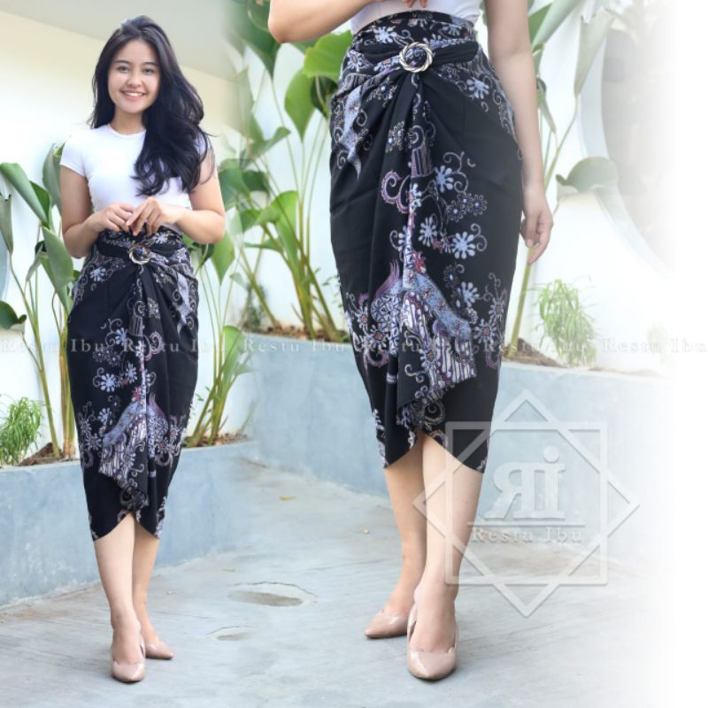 Rok lilit batik terbaru/kain lilit/rok lilit batik/kain lilit wisuda