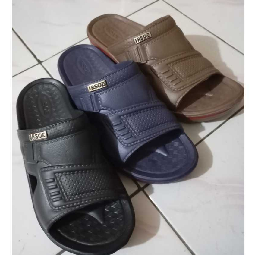 Sandal Slop Pria  IRSOE / Sendal Slide Karet Ringan Tahan Air / Sendal IRSOE Pria