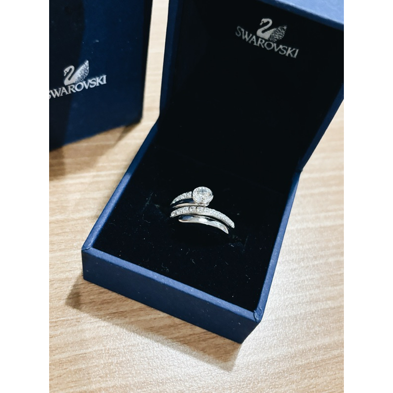 BOOKED Swarovski Women's Ring Radiance 1023653 Stainless Steel original