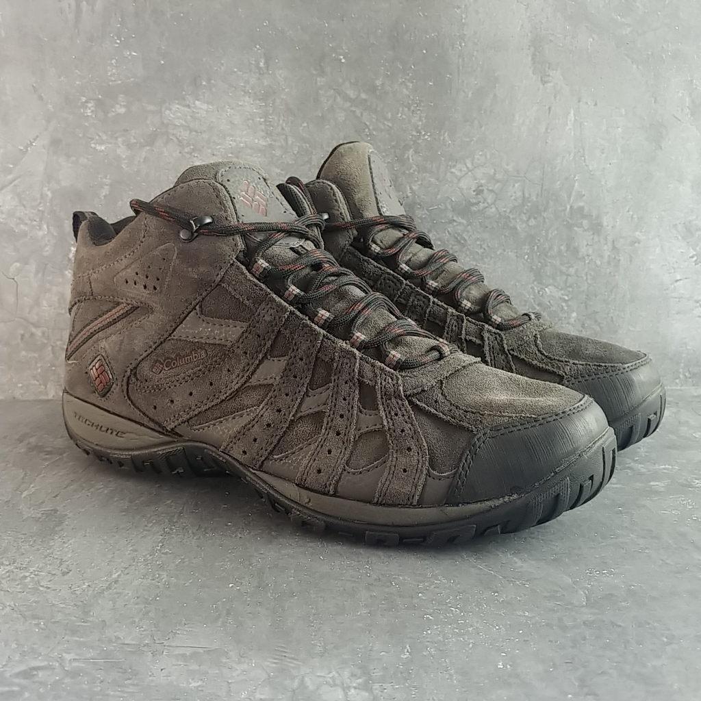 Sepatu Columbia Redmond Mid Leather Mud Bright Copper Waterproof ( Size 42 )