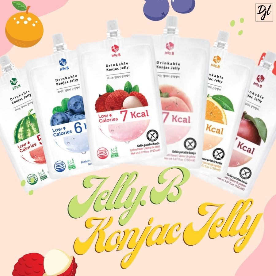 

Jelly.B Drinkable Konjac Jelly 150ml Minuman Jeli Rasa Buah 1 Pouch