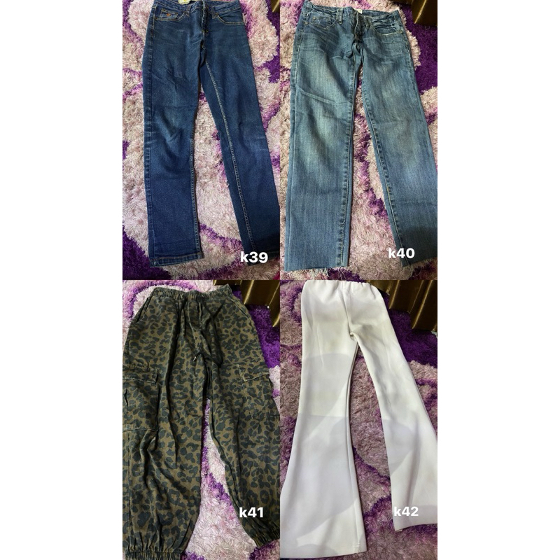 Celana Wanita Jeans, Scuba Preloved