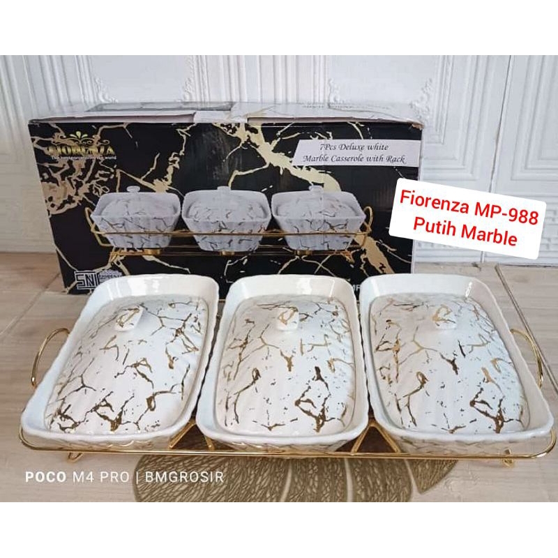 [Packing Kayu] Prasmanan Gandeng Keramik FIORENZA Set 3 Pcs