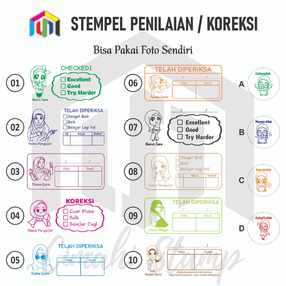 

Suplier1 Stempel Penilaian Stempel Koreksi