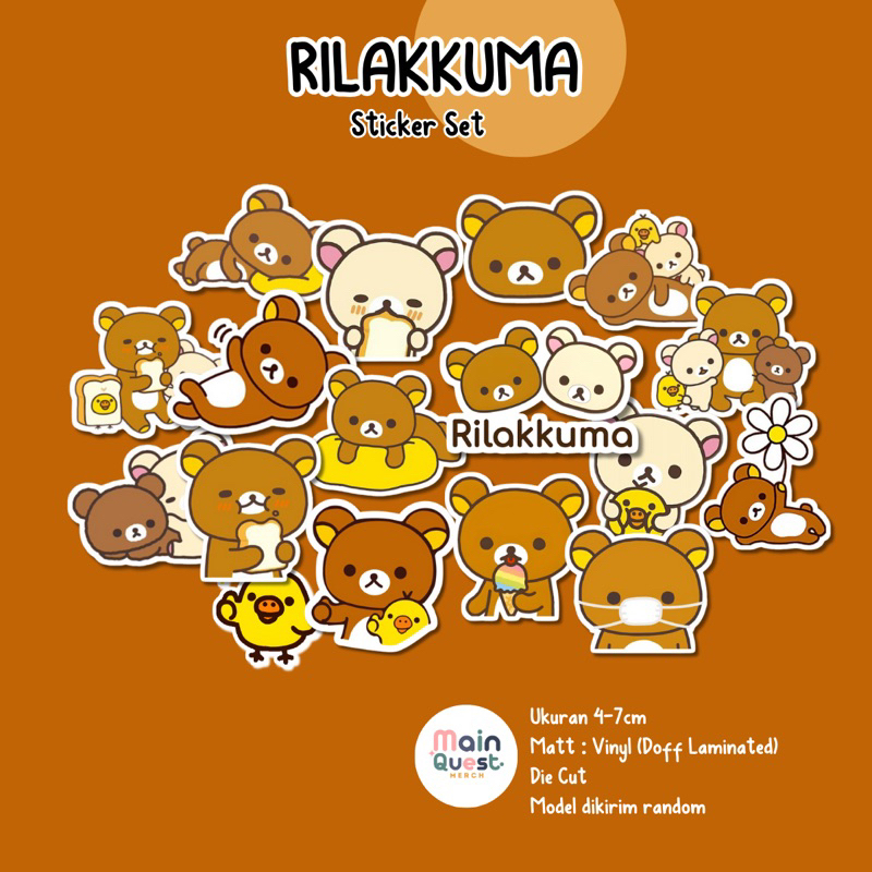 

Sticker Rilakkuma | Sticker Aesthetic / Sticker Tumblr / Sticker Laptop / Sticker Anti Air / Sticker Vinyl Die Cut / Sticker Kpop / Sticker Cute