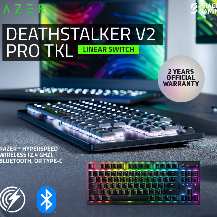 Razer DeathStalker V2 Pro TKL Linear Optical Switch Wireless Keyboard