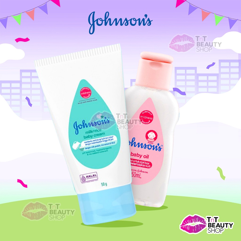 

LIMIT JOHNSONS Baby Oil Baby Cream Johnsons Baby Cream Johnsons Baby Oil Johnsons TnT Beauty Shop