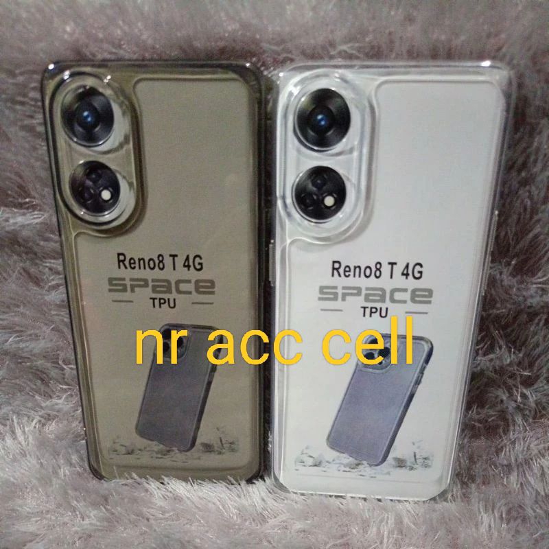 SoftCase Clear SpaceOppo Reno 8T 4G Cesing Silikon Oppo Reno 8T Original